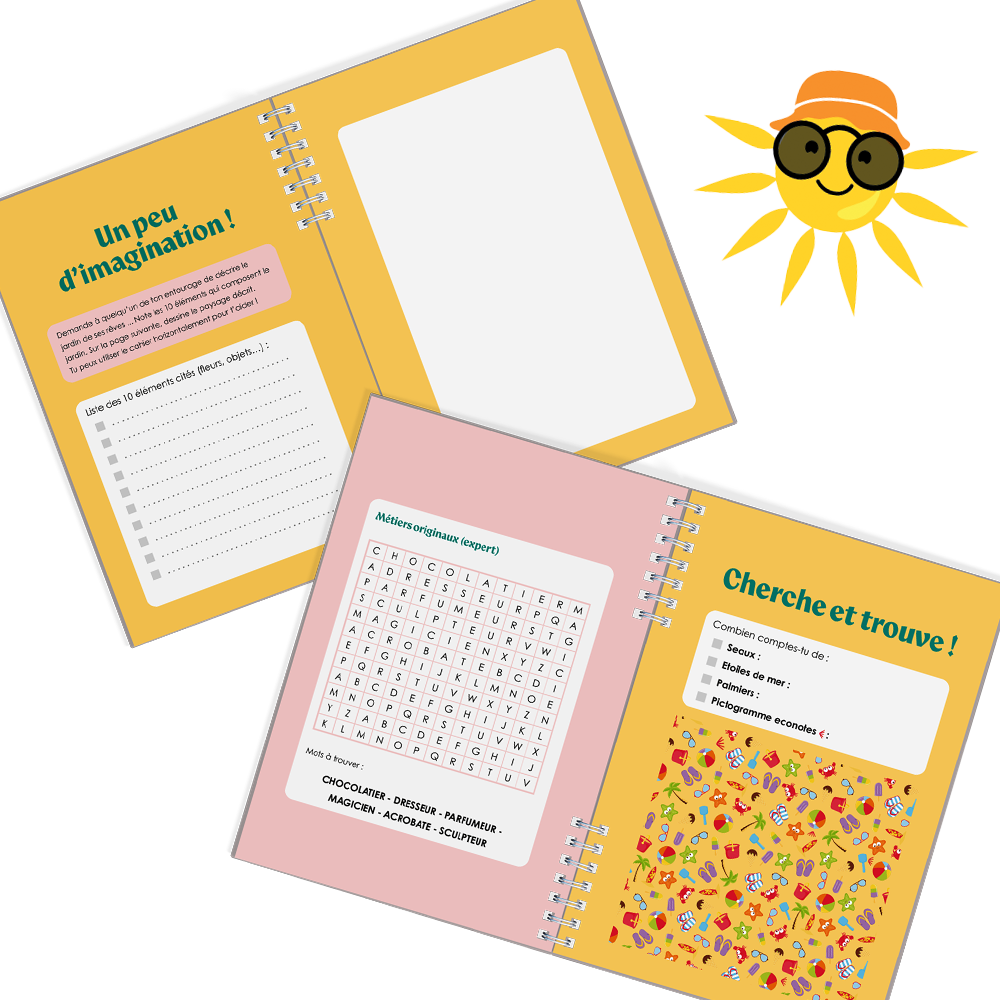 Cahier de vacances réutilisable - A5