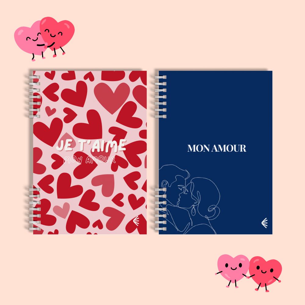 Carnet réutilisable A5 - édition limitée Saint-Valentin