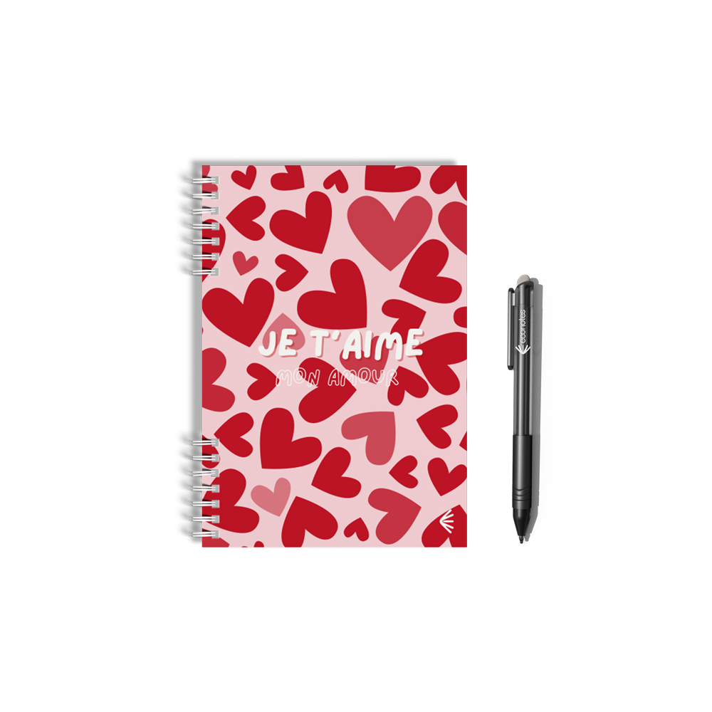 Carnet réutilisable A5 - édition limitée Saint-Valentin