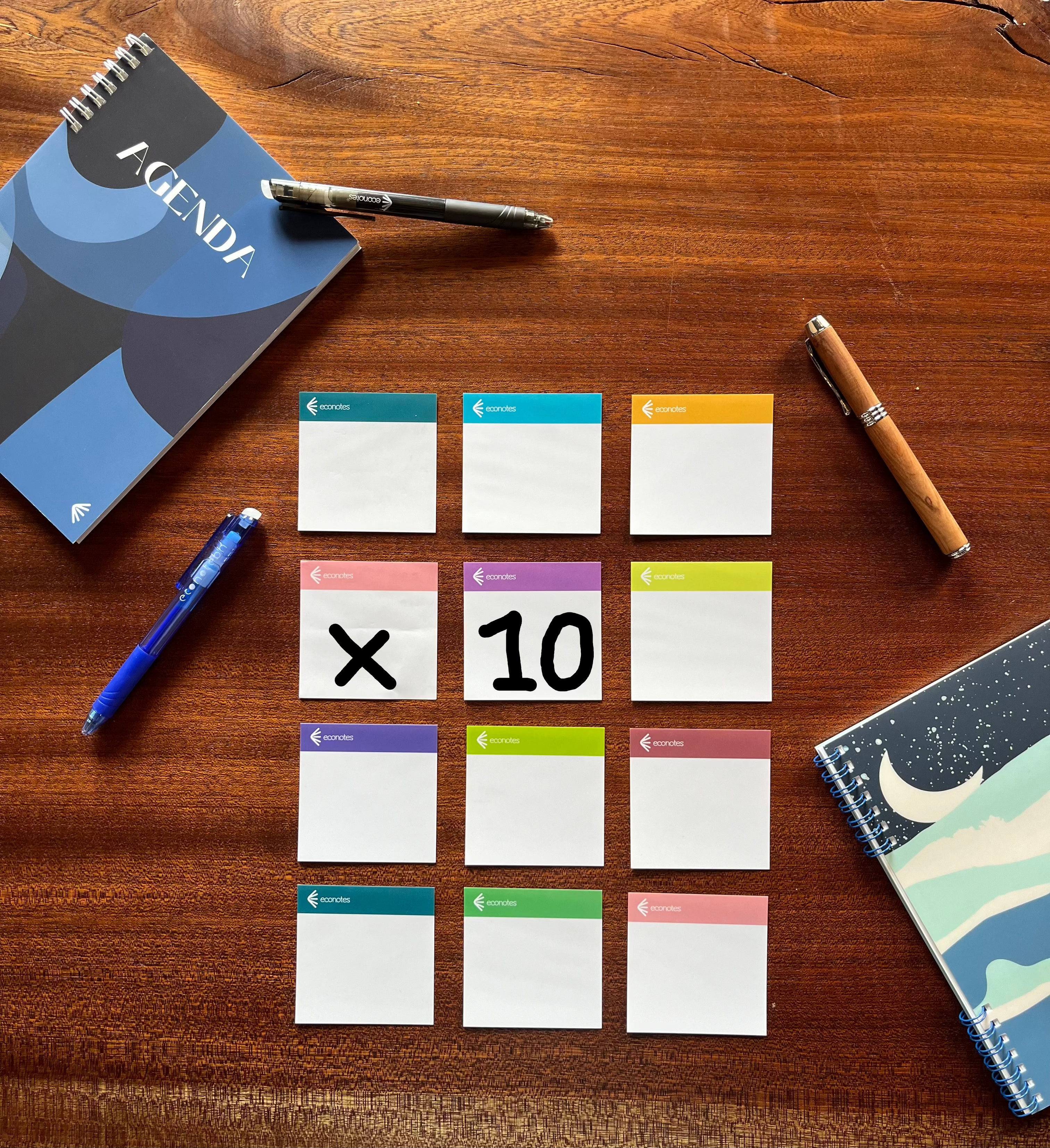 visuel montrant des stick-it dans différents coloris