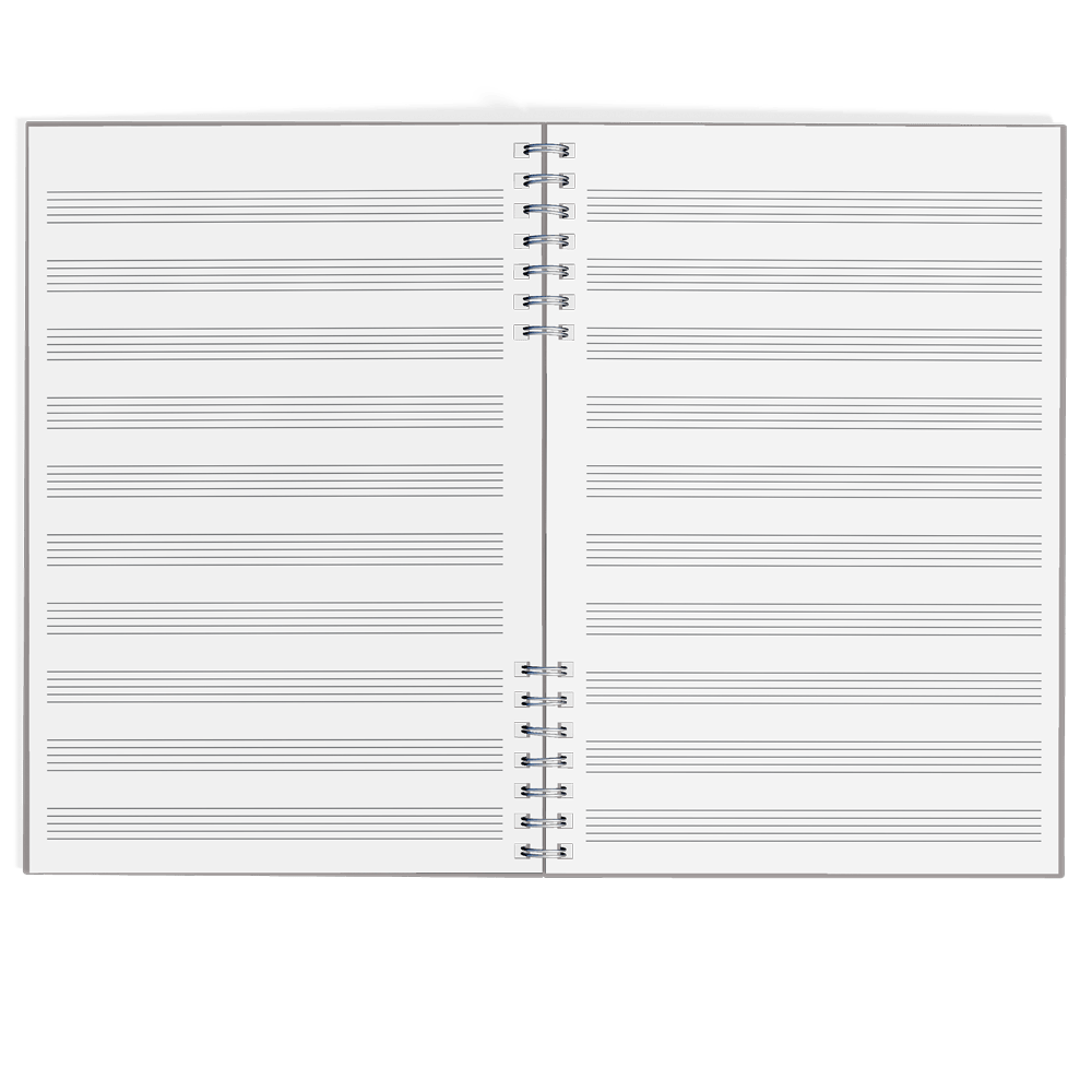 Cahier de musique réutilisable - econotes™
