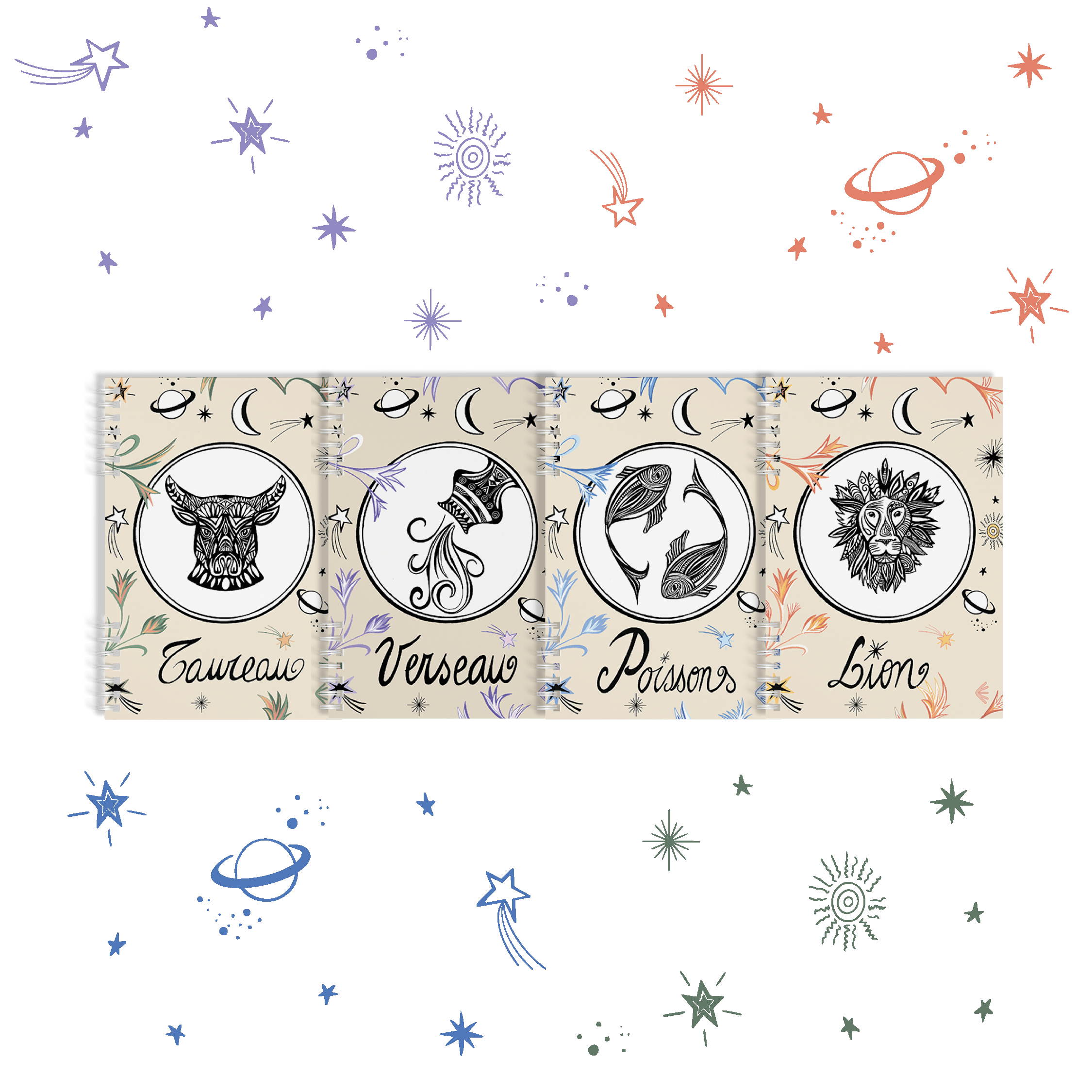 Carnet réutilisable A5 Astrologie - econotes™
