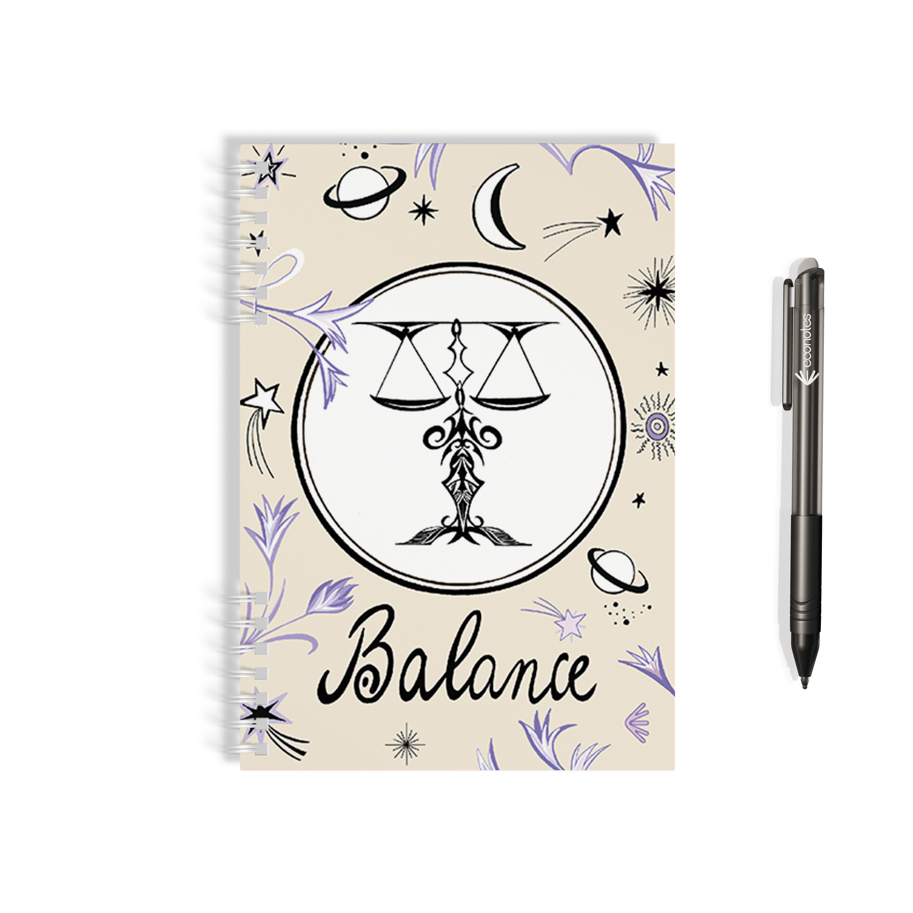 Carnet réutilisable A5 Astrologie - econotes™