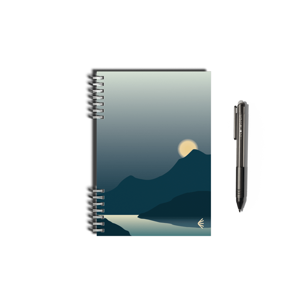 Carnet réutilisable A5 Fleurs & Montagnes - econotes™