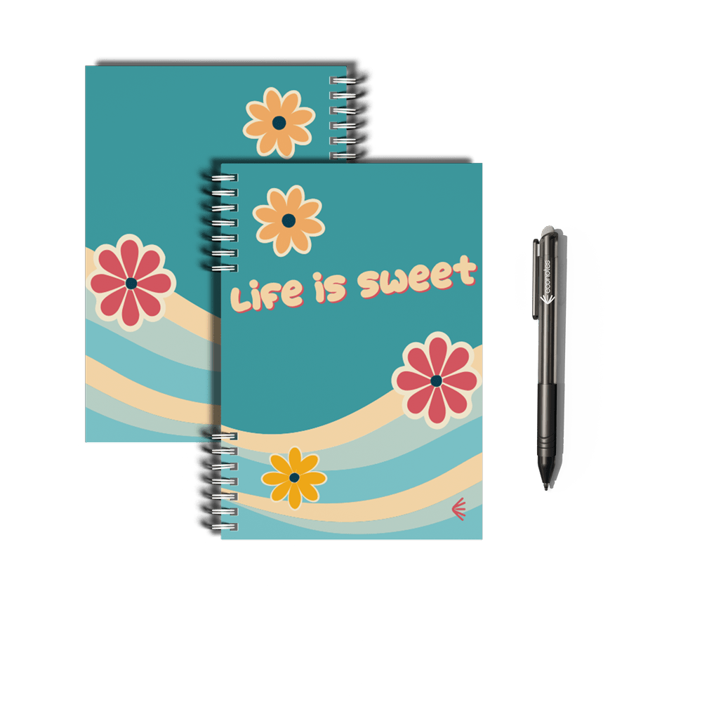 Carnet réutilisable A5 Good Vibes - econotes™