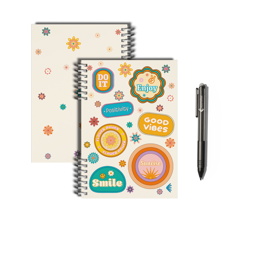 Carnet réutilisable A5 Good Vibes - econotes™