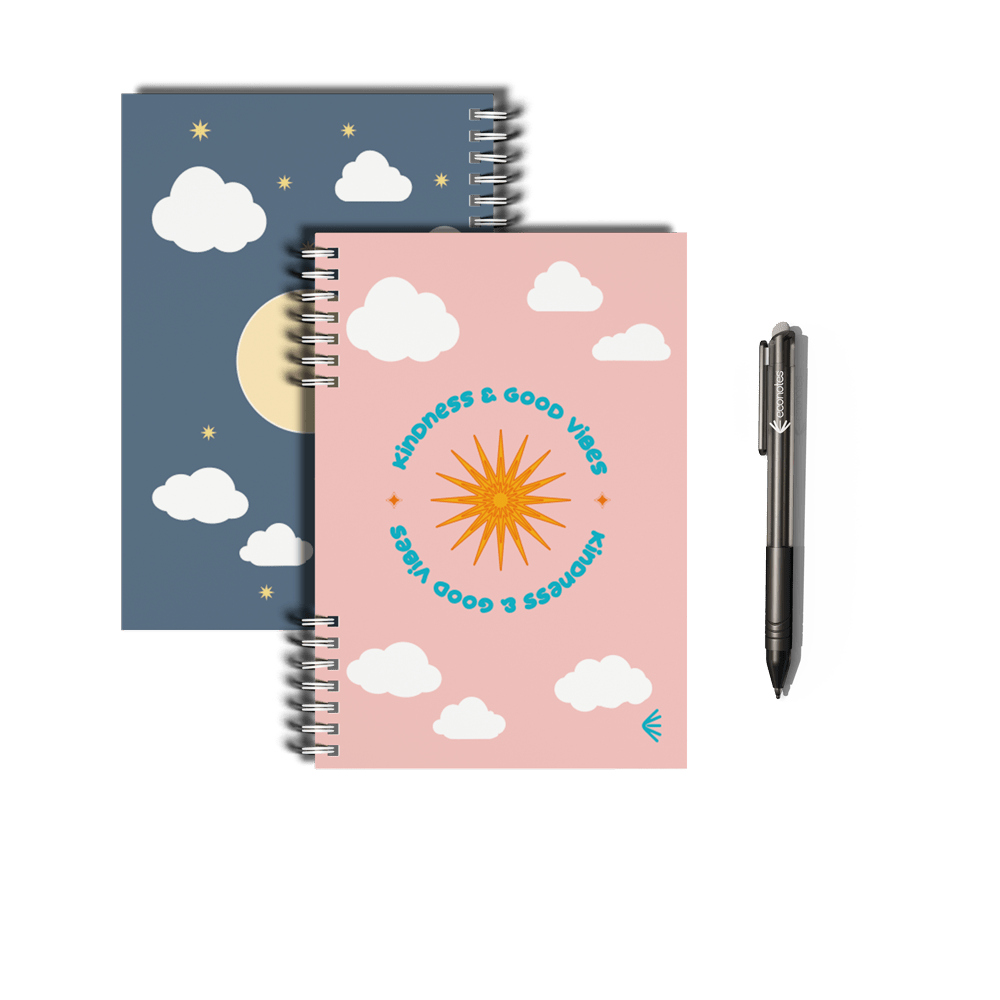 Carnet réutilisable A5 Good Vibes - econotes™