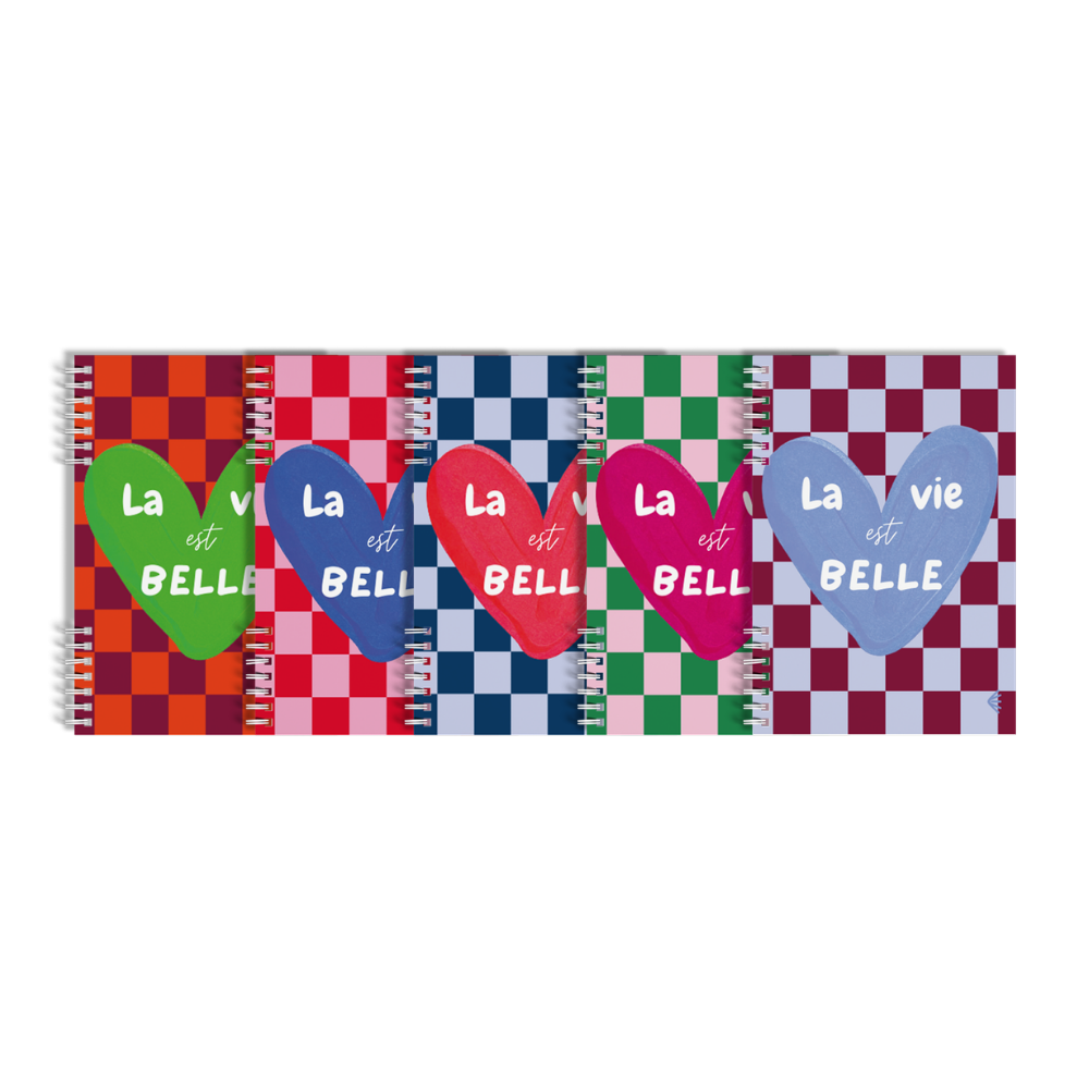 Carnet réutilisable A5 La vie est belle