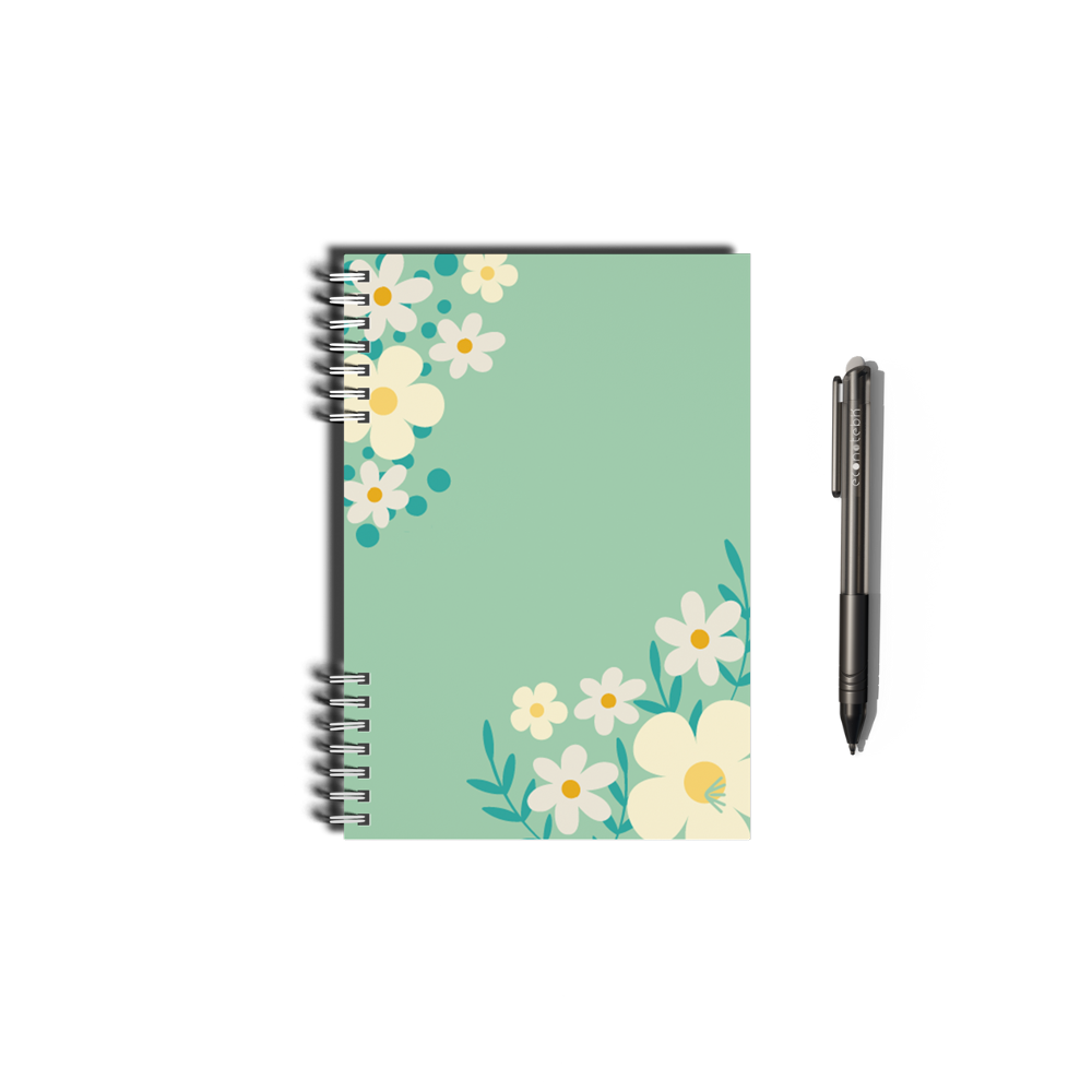 Carnet réutilisable A5 Fleurs & Montagnes