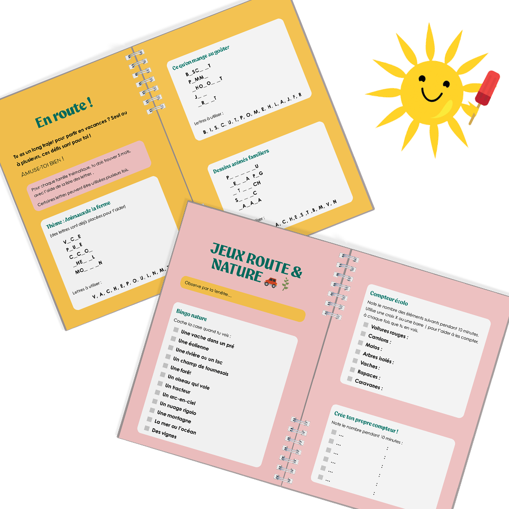 Cahier de vacances réutilisable - A5 