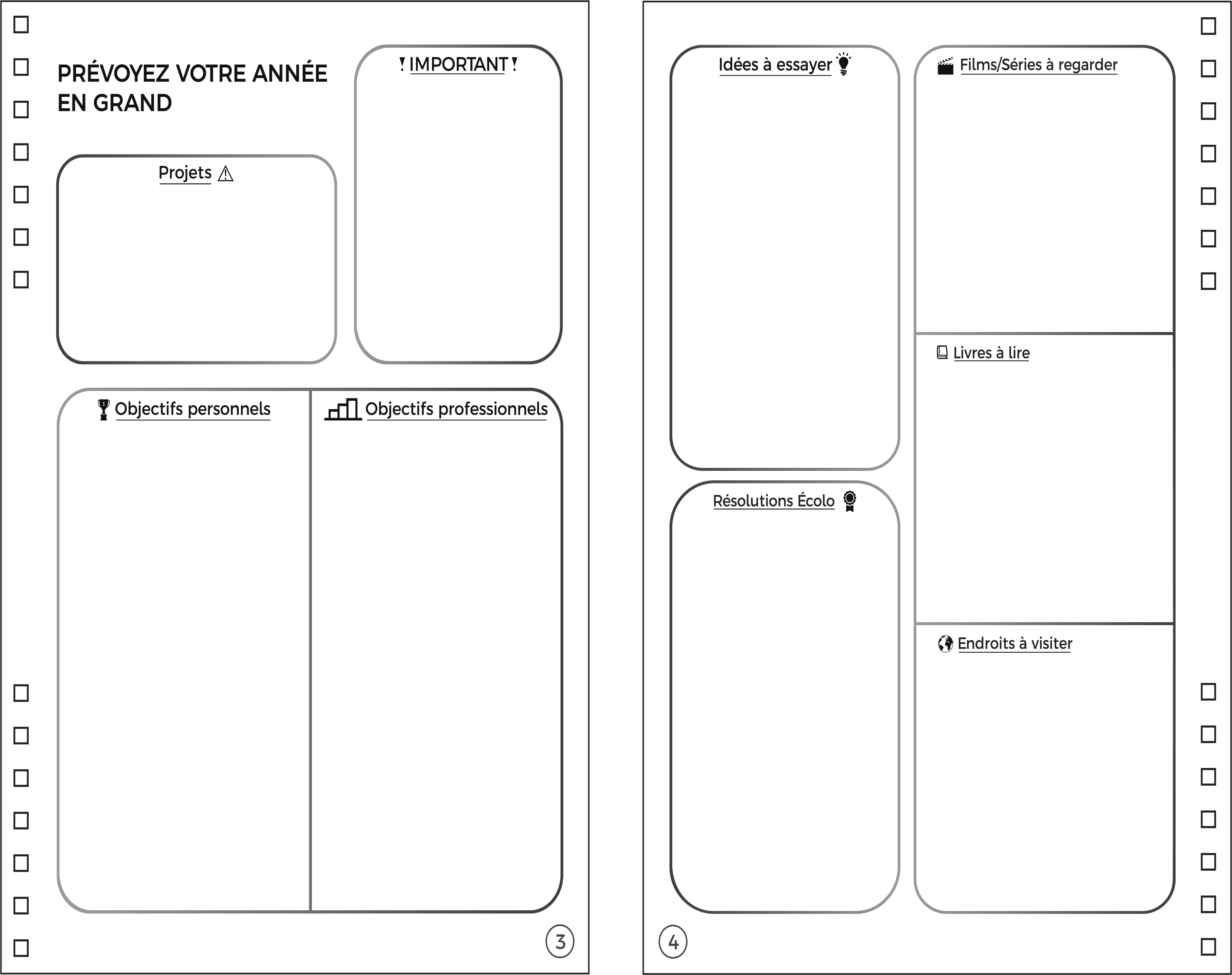 Agenda réutilisable 