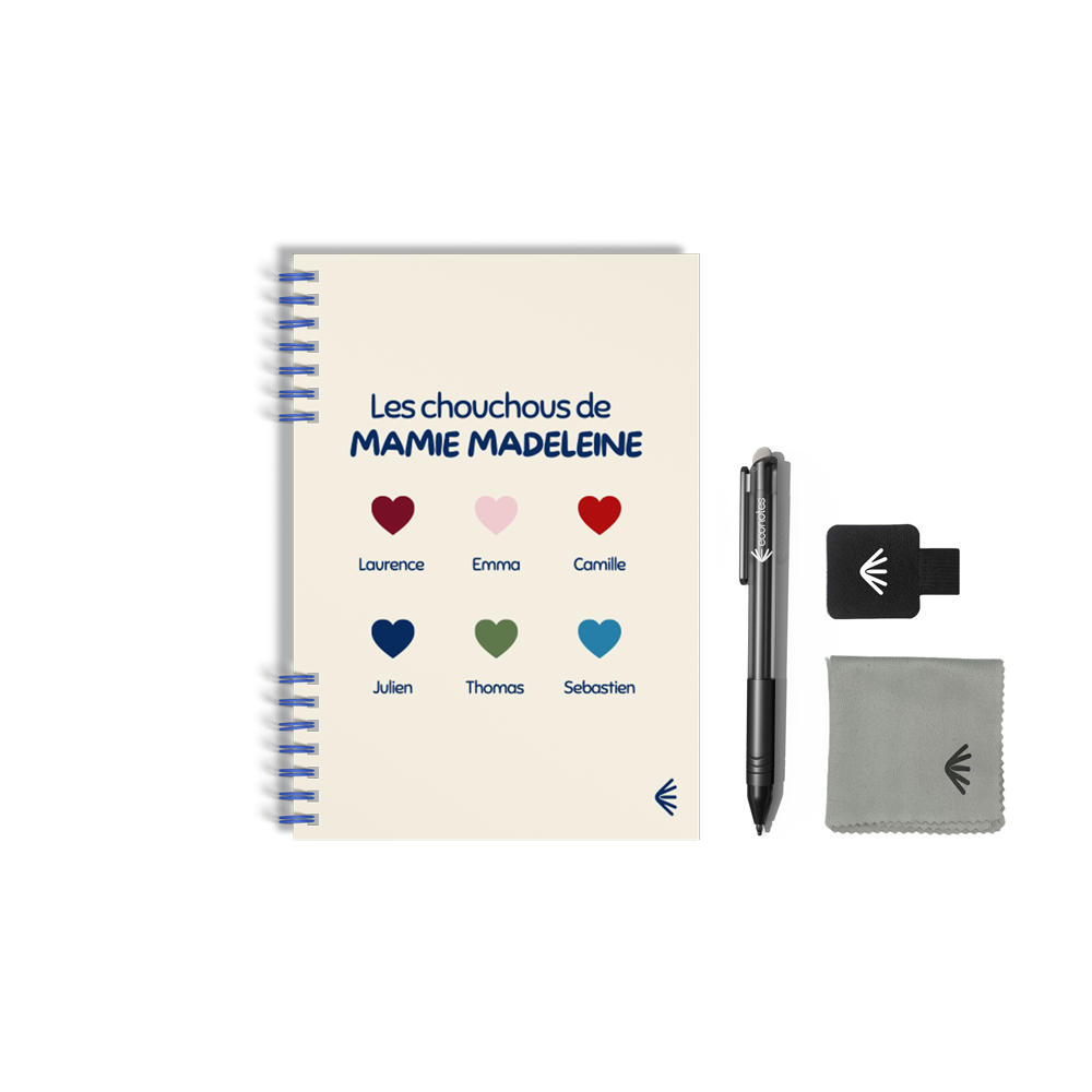 Carnet réutilisable A5 Les chouchous de Mamie 