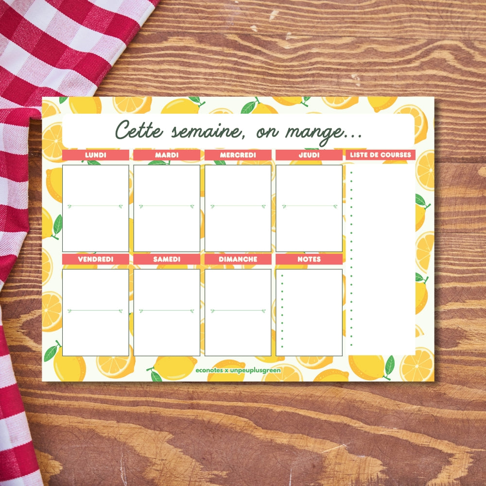 Planner A3 — Repas