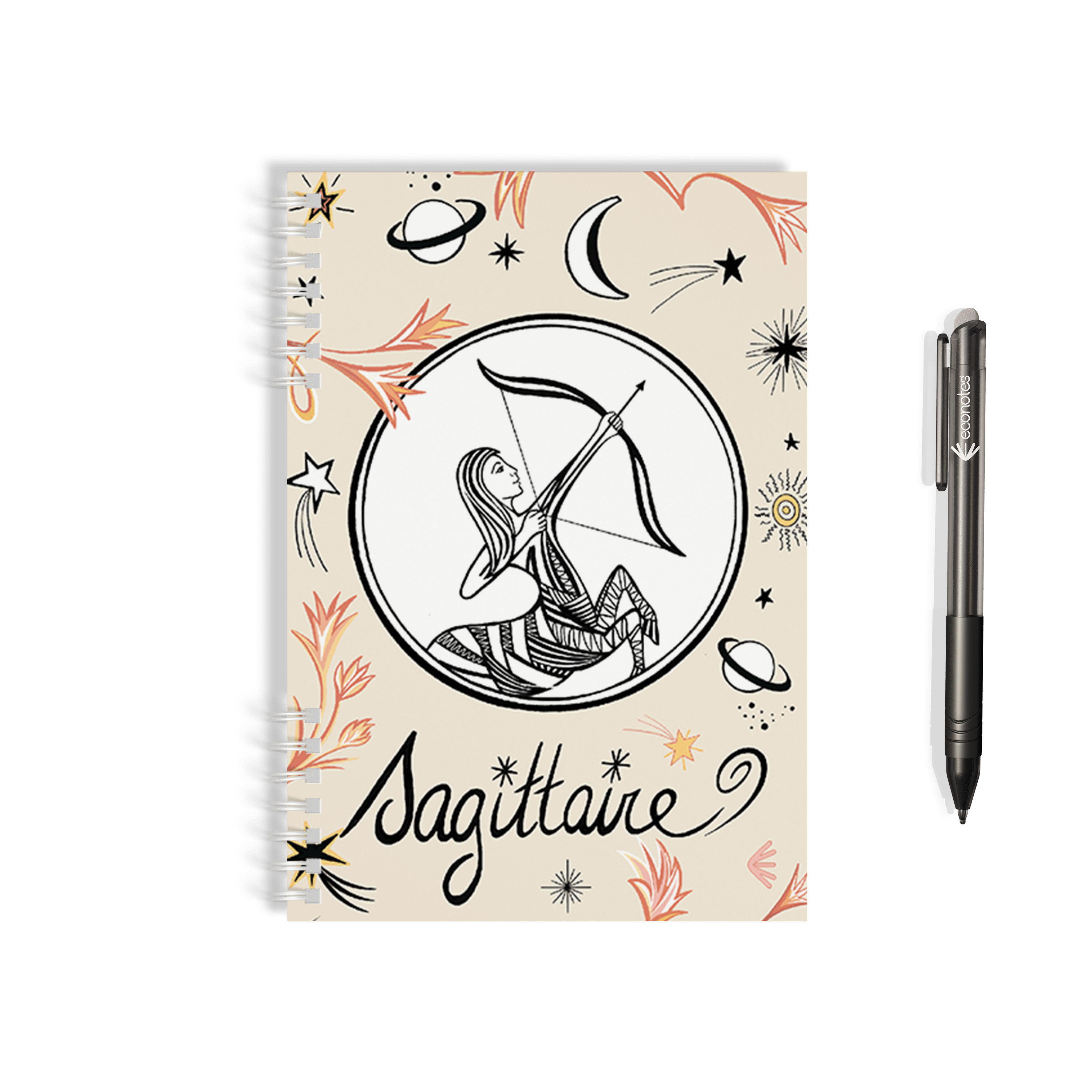 Carnet réutilisable A5 Astrologie - econotes™