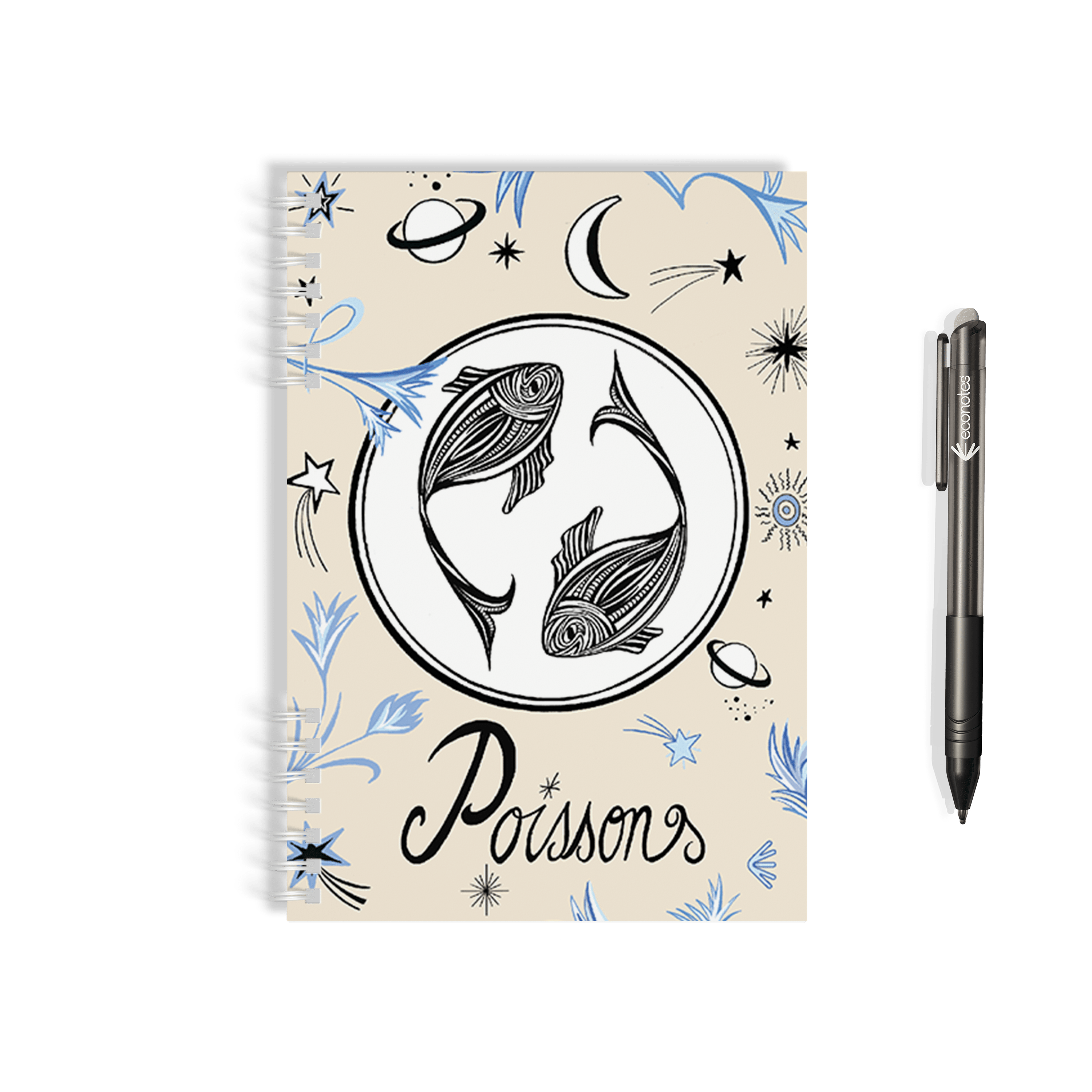 Carnet réutilisable A5 Astrologie - econotes™